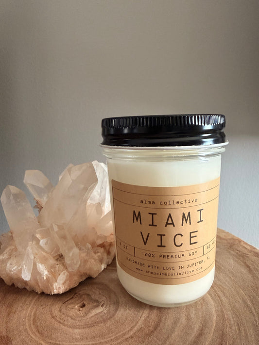 Miami Vice Candle - 8 oz. Alma Collective